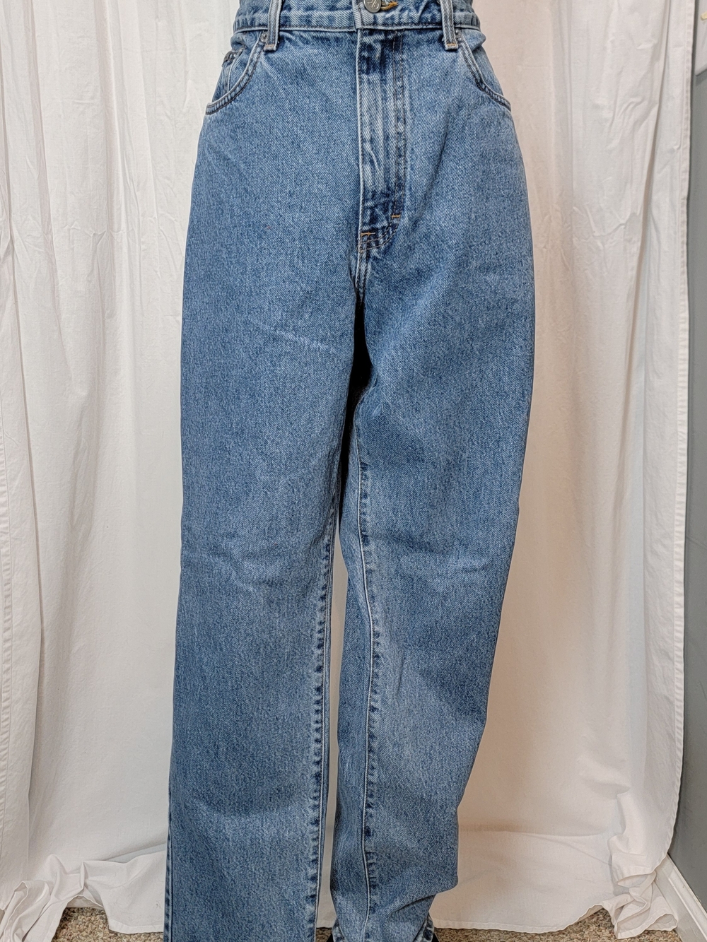 Calvin Klein Vintage Jeans Light Blue High-Waist Straight Leg Jeans